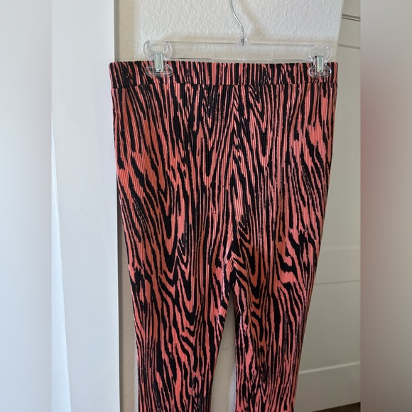 ASOS Pink Zebra Flare Pants - Picture 4 of 6